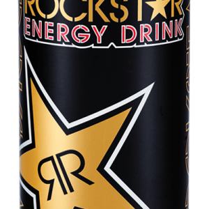 Rock Star Energy Drink Can, Black, Gold & Red