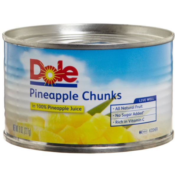 Dole Pineapple Chunks Can, 8 ounce