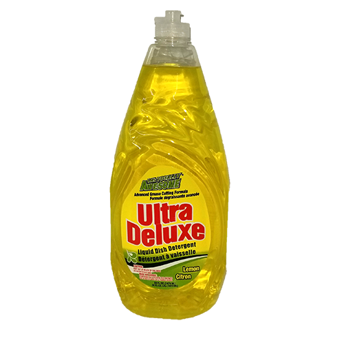 Ultra Deluxe Dish Liquid Detergent Lemon