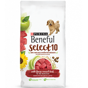 Purina Beneful Select 10 with Farm raised beef